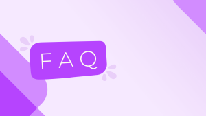 FAQ purple banner